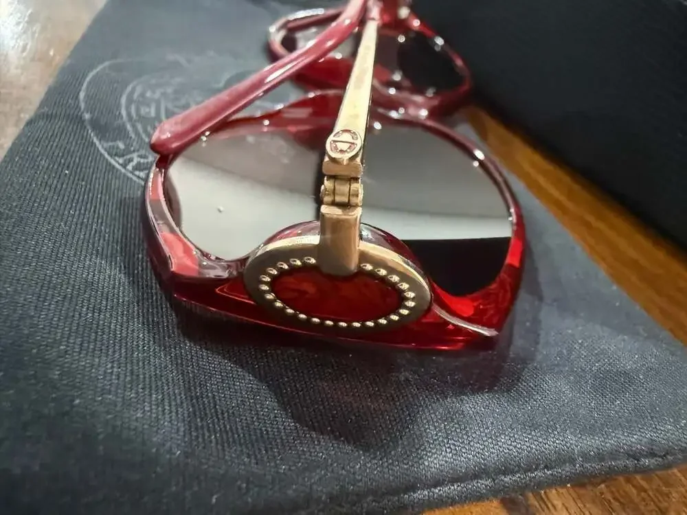 Christian Dior 2758 Burgundy Oversized Sunglasses Vintage France 60mm Rare